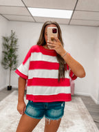 Ruby Stripe Top