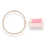 2MM Gold Beaded Bracelet