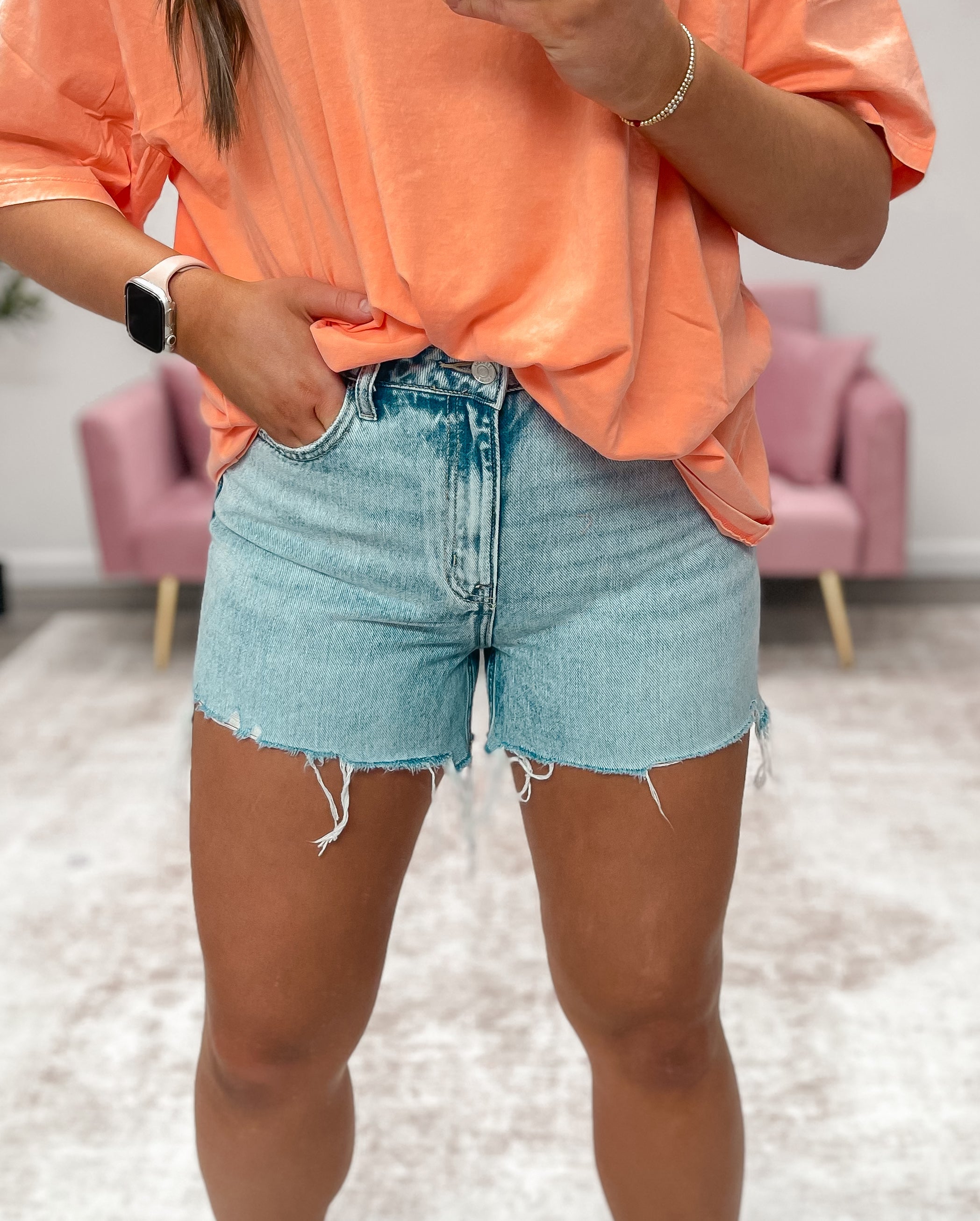Washed Out Wonder Denim Shorts
