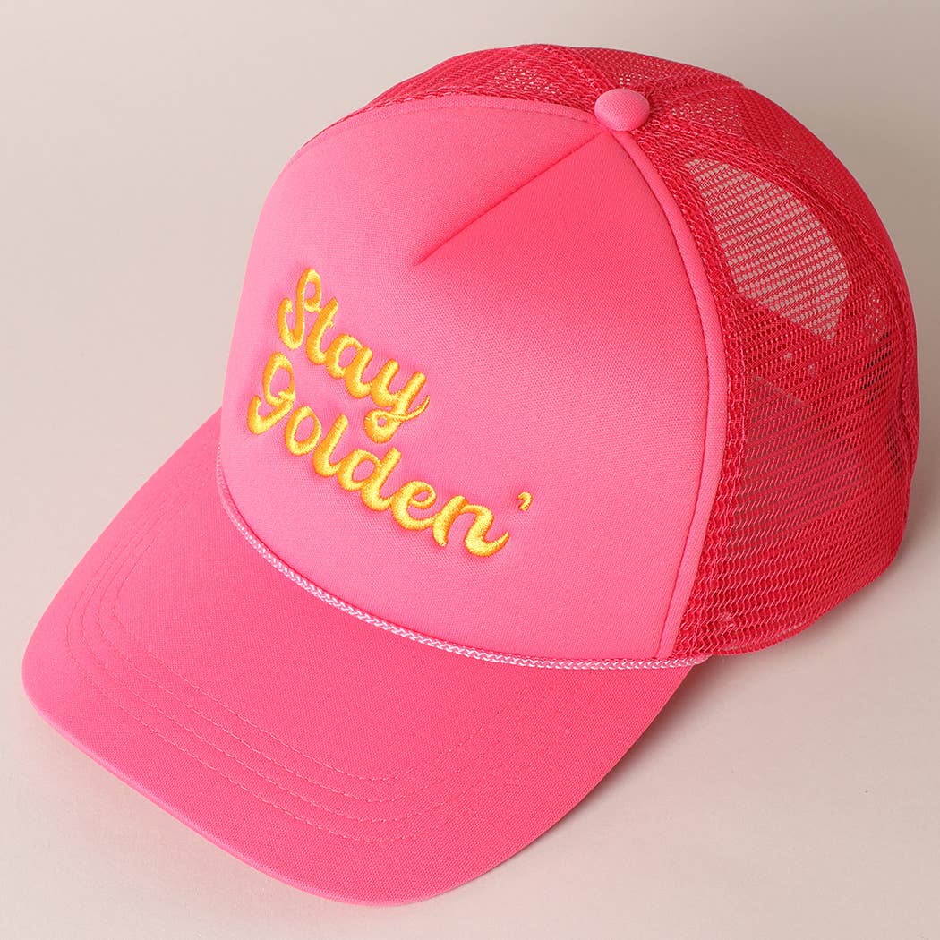 Stay Golden Trucker Hat