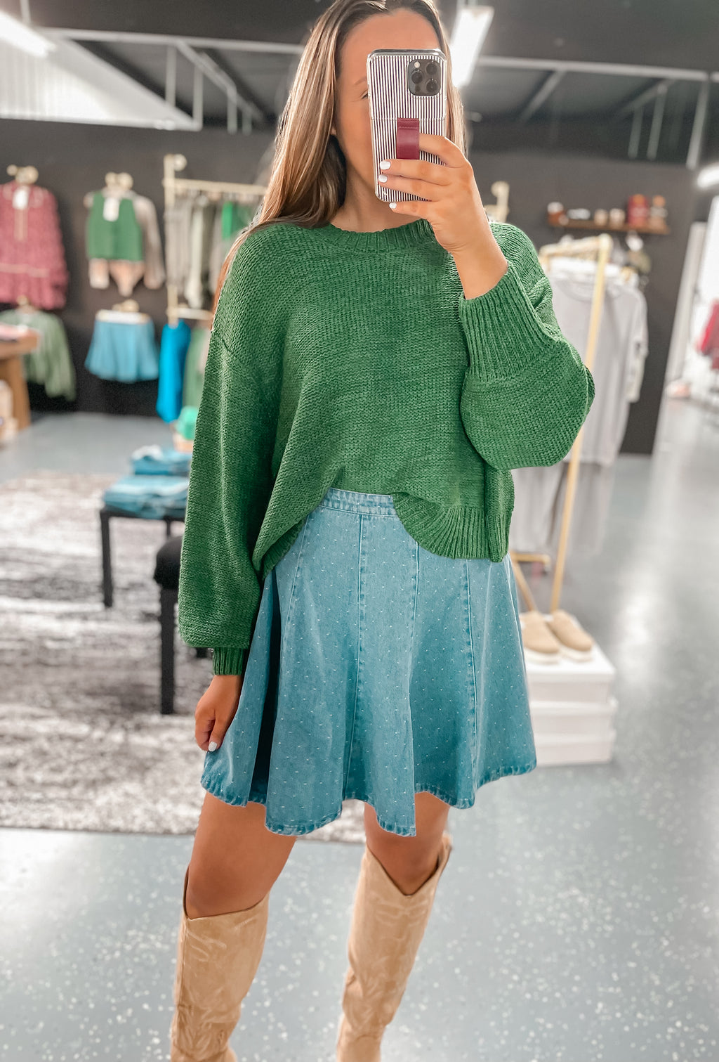 Katie Knit Sweater - Forest