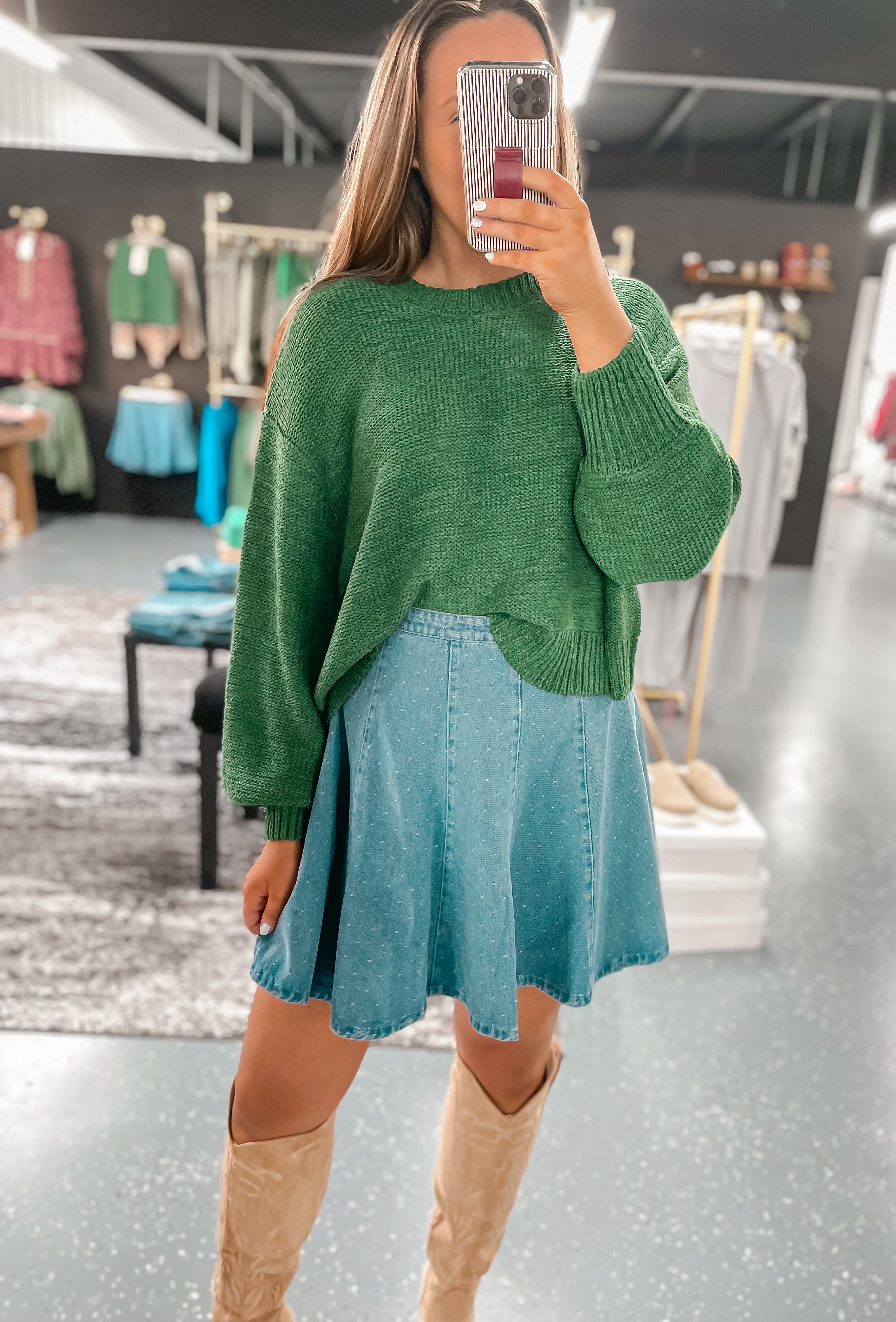 Katie Knit Sweater - Forest