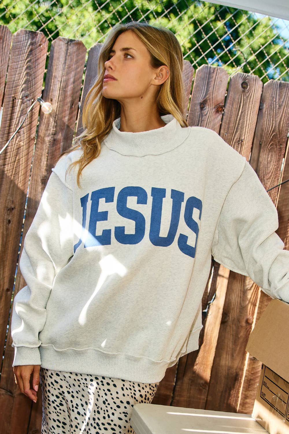 GOD IS GOOD Reversible Mock Neck