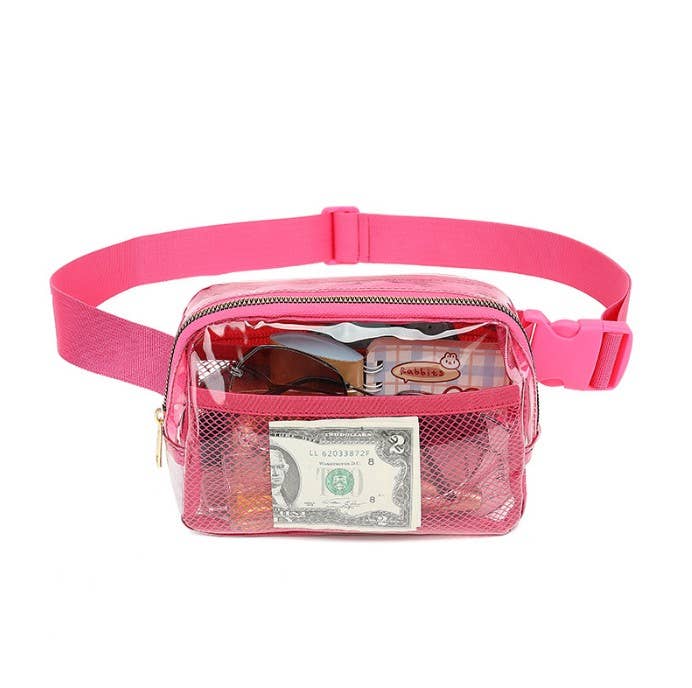 CLEAR CROSS BODY SLING MESSENGER FANNY PACK
