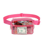 CLEAR CROSS BODY SLING MESSENGER FANNY PACK