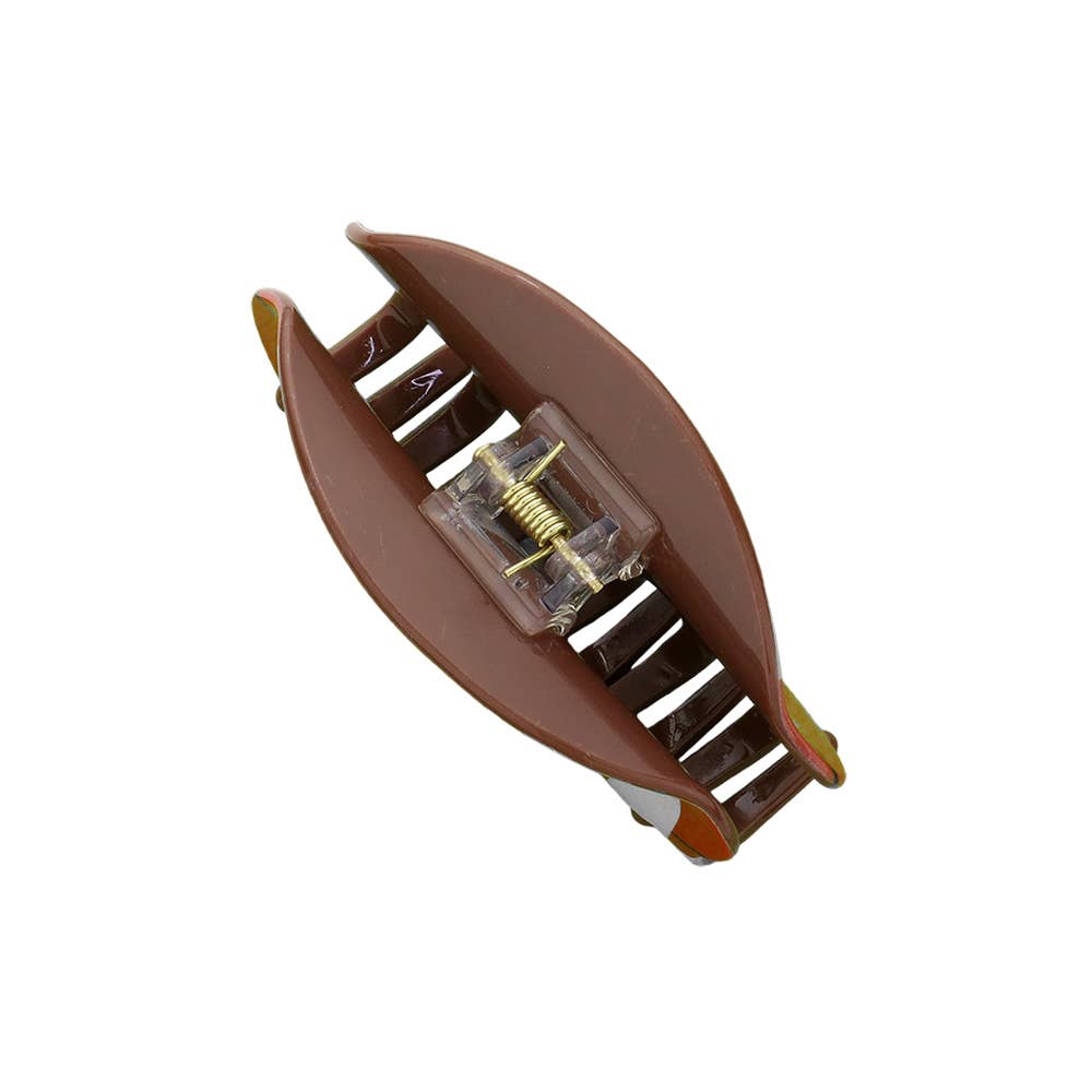 Football Acrylic Hair Claw Clip