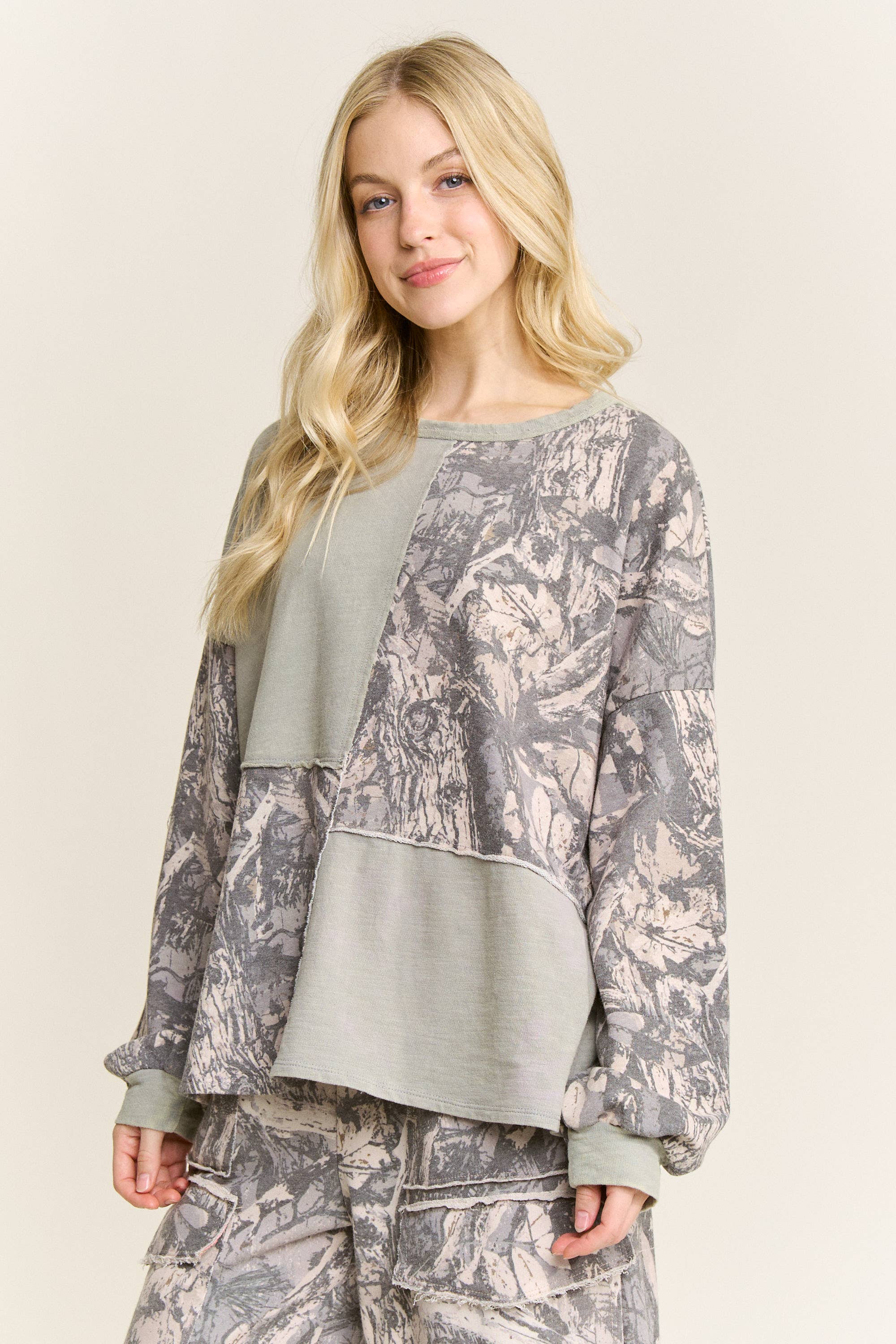 Camo Block Sweatshirt
