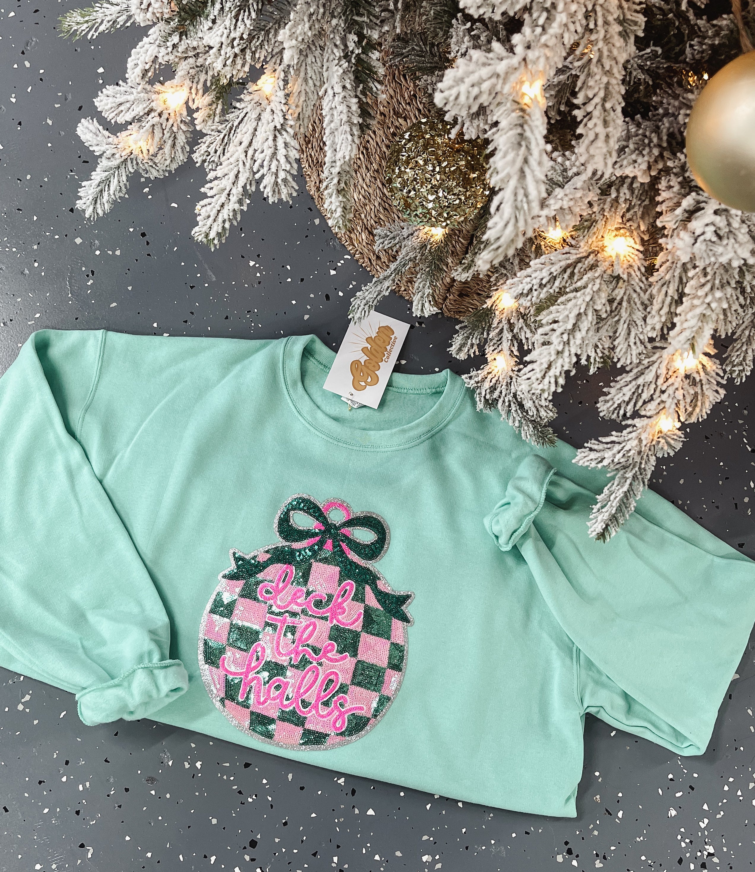 Sequin “Deck The Halls” Crew