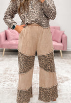 Mineral Wash Leopard Tier Pants
