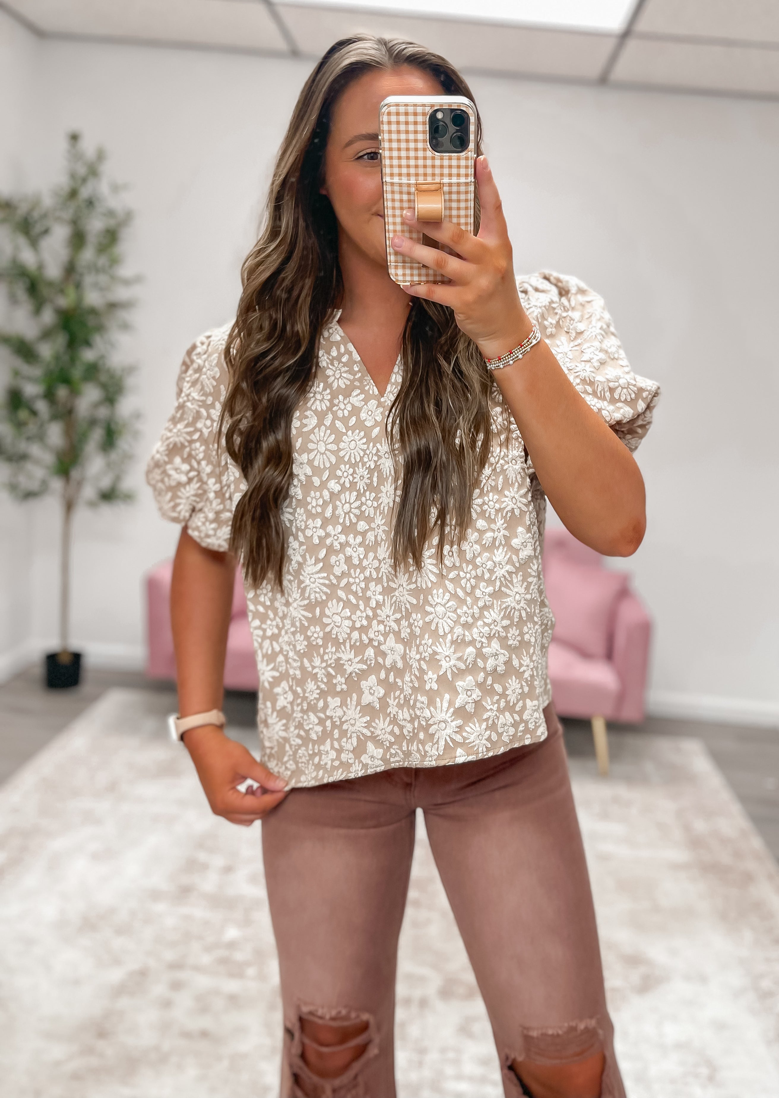 Blossom Textured Top