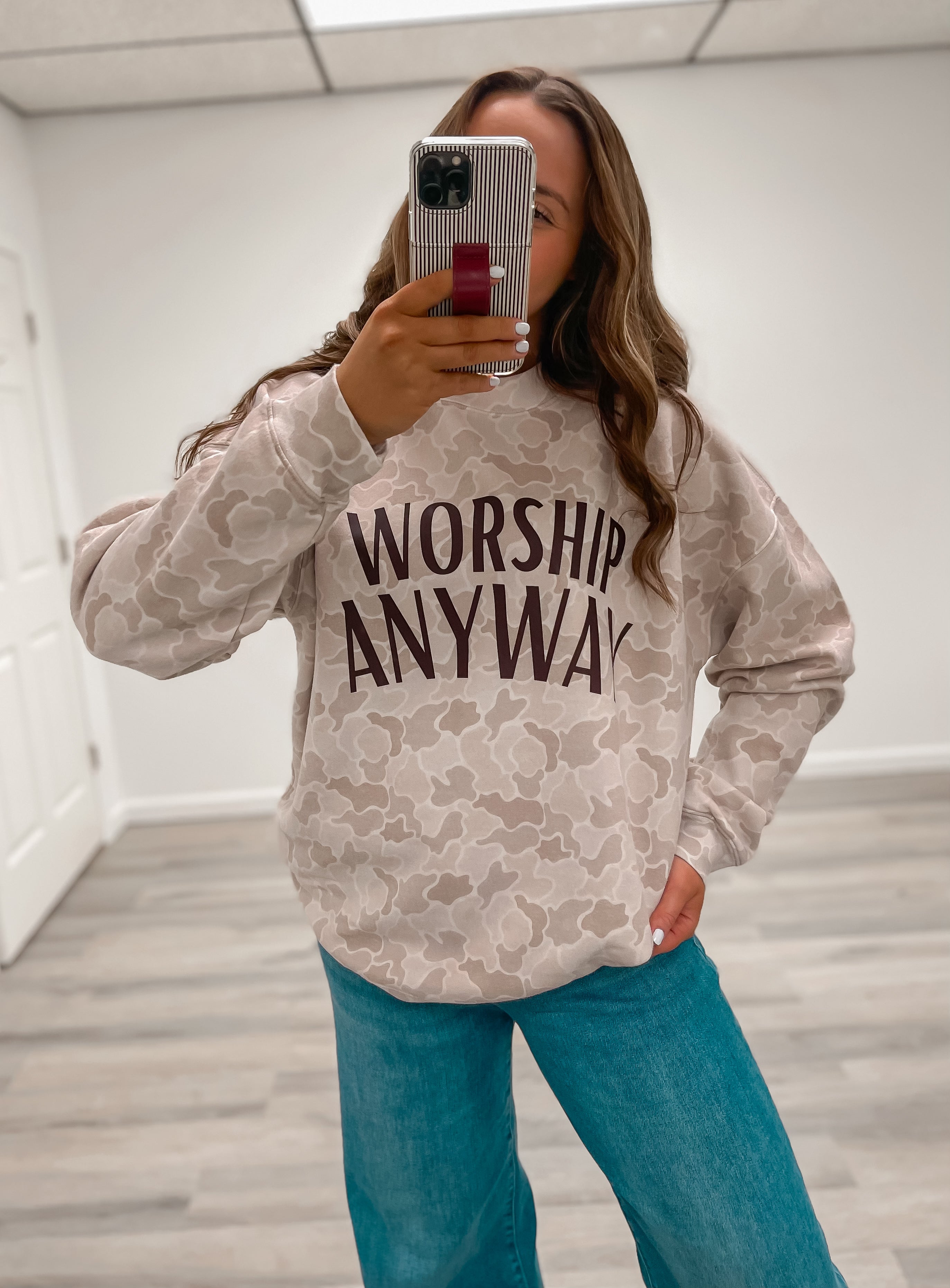 Worship Anyway Camo Crew