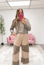 Mineral Wash Leopard Tier Pants