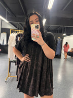 Mineral Wash Mini Dress