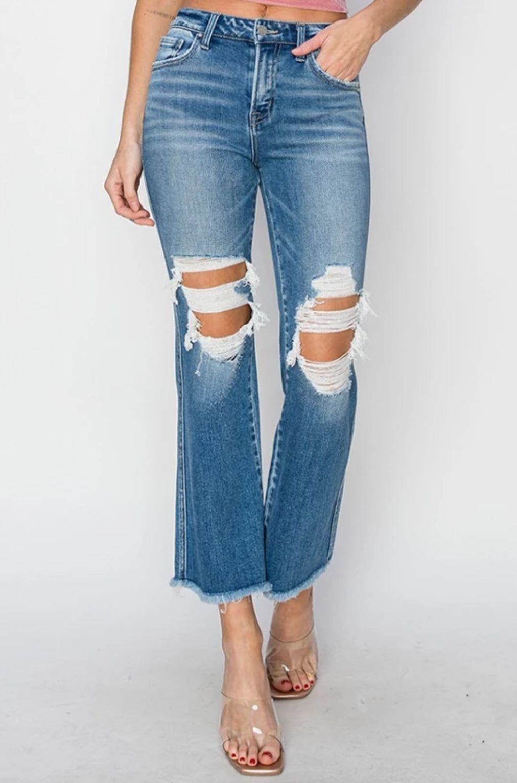 Mid Rise Crop Flare / MEDIUM