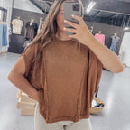 Samantha Knit Top - Cinnamon