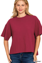 Seasons Greetings Knit Top - Cranberry