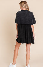 Mineral Wash Mini Dress