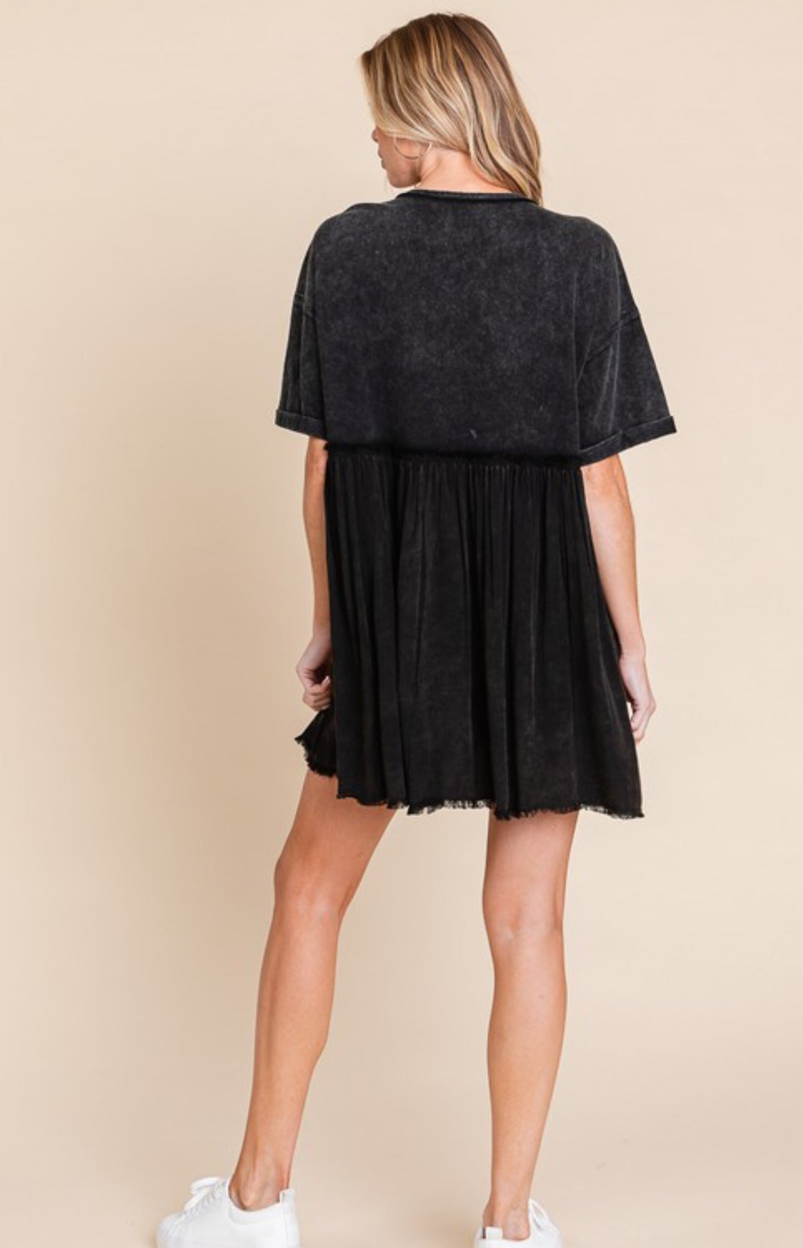 Mineral Wash Mini Dress