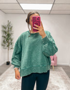 Jackie Sweatshirt (PLUS) - Forest