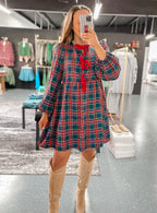Holiday Cheer Plaid Dress