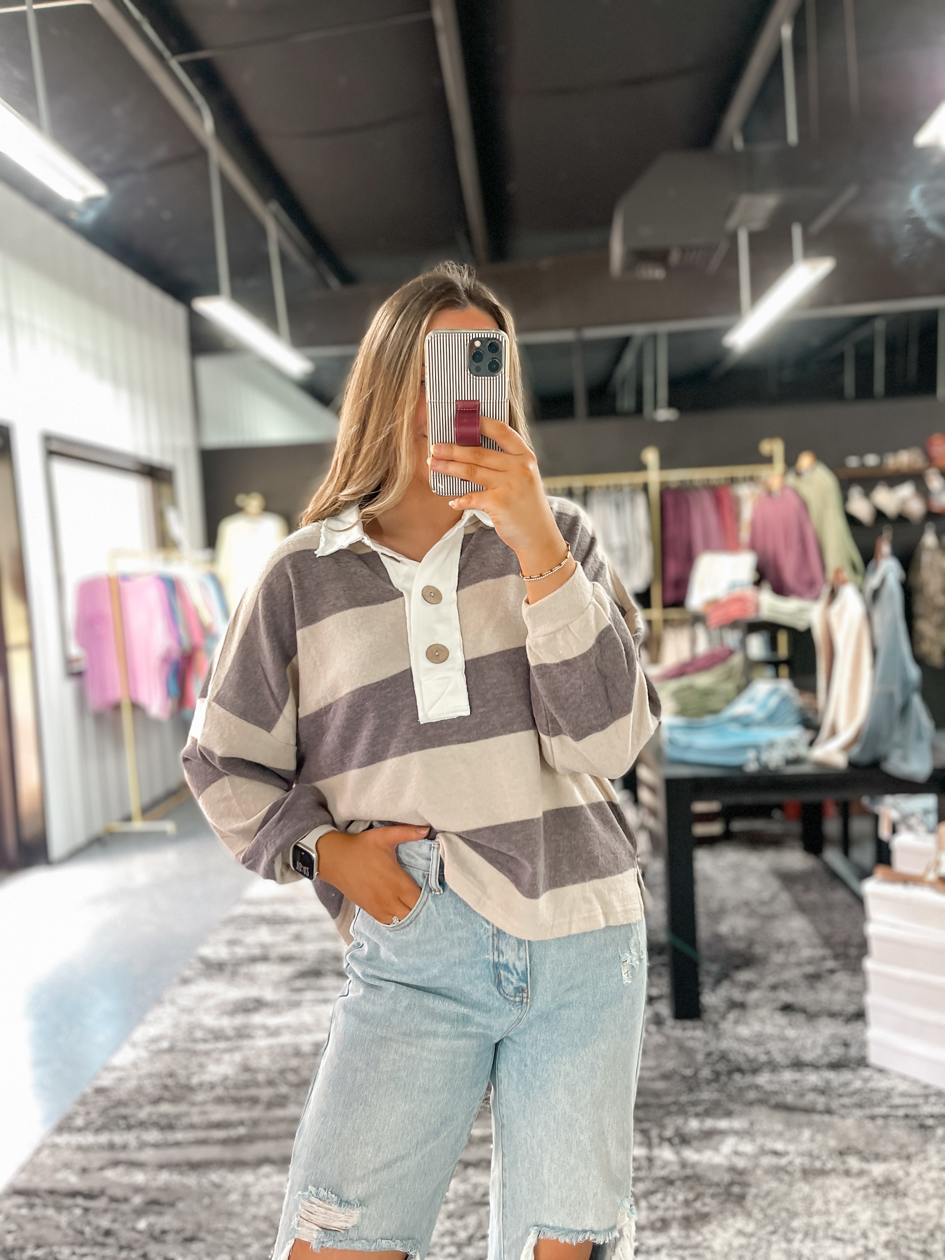 Aspen Stripe Pullover