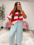 Ruby Stripe Top