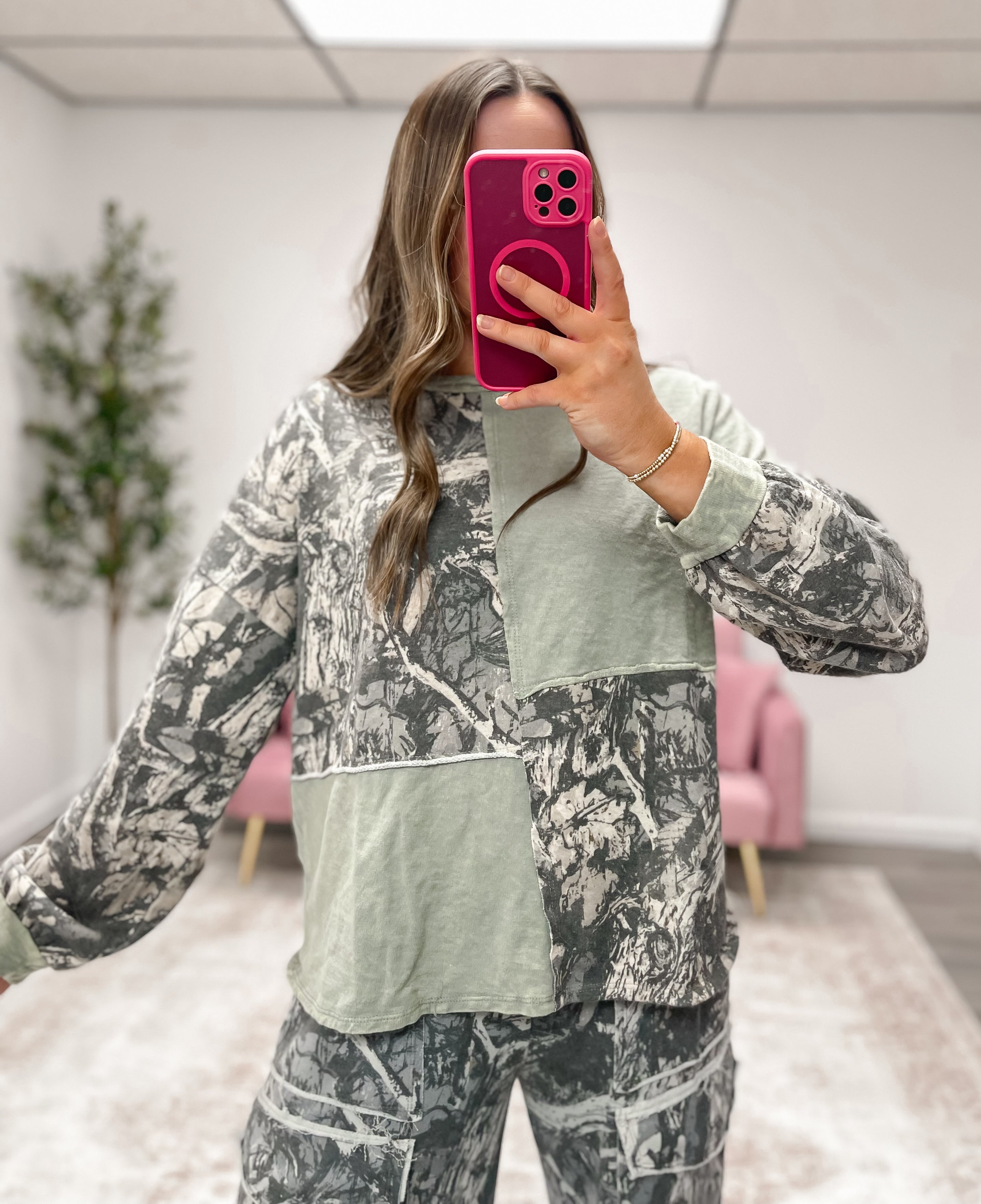 Camo Block Sweatshirt