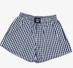 LULU MAC NAVY GINGHAM BOXER SHORT