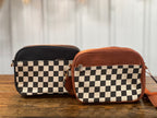 Checkered Cross Body Bag