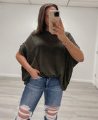 Samantha Knit Top - Olive