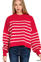Sadie Sweater - Candy Cane