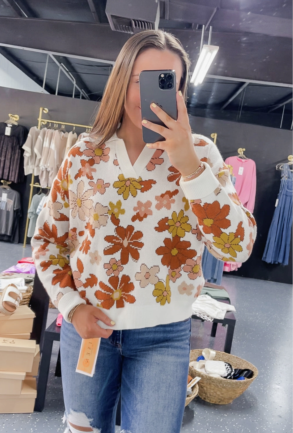 Zoey Floral Sweater