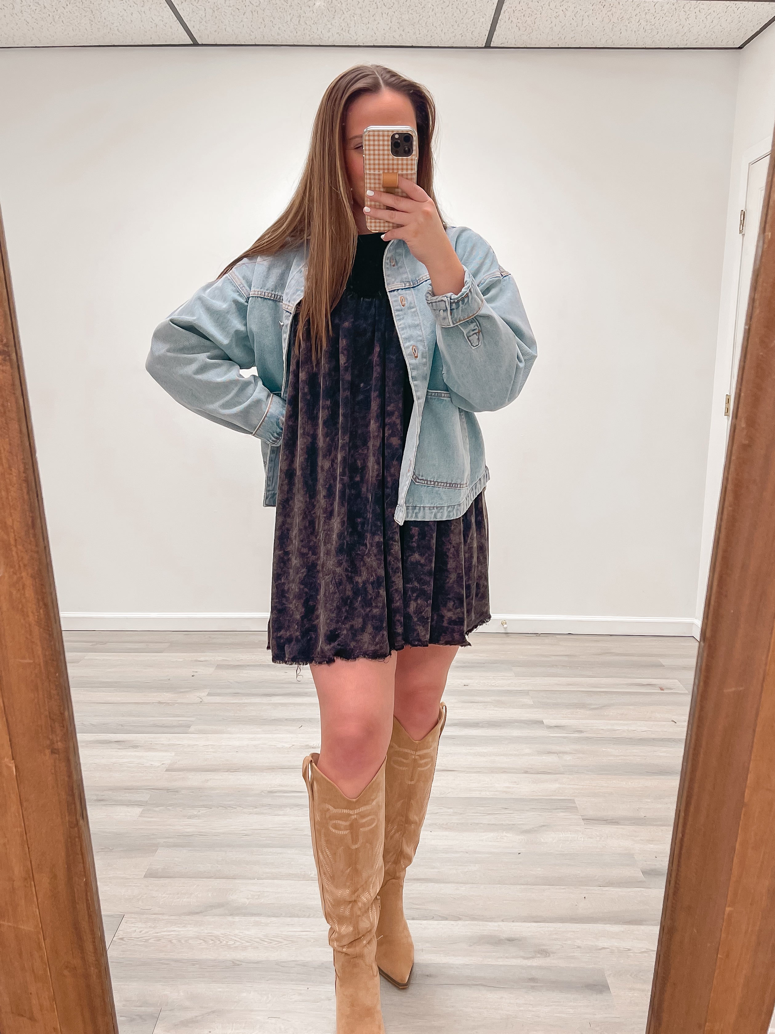 Mineral Wash Mini Dress