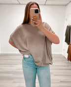 Samantha Knit Top - Slate