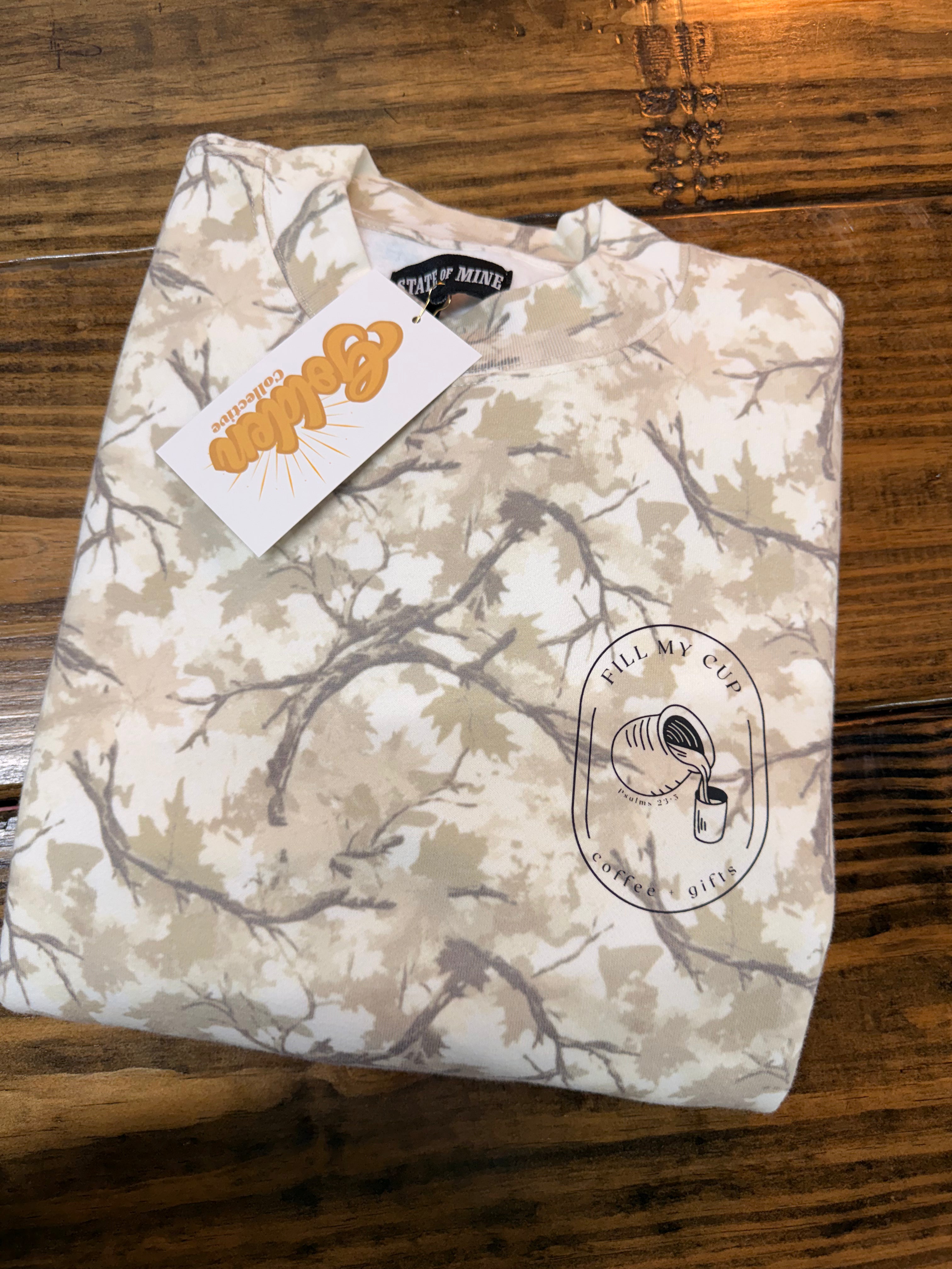 Camo Fill My Cup Crew