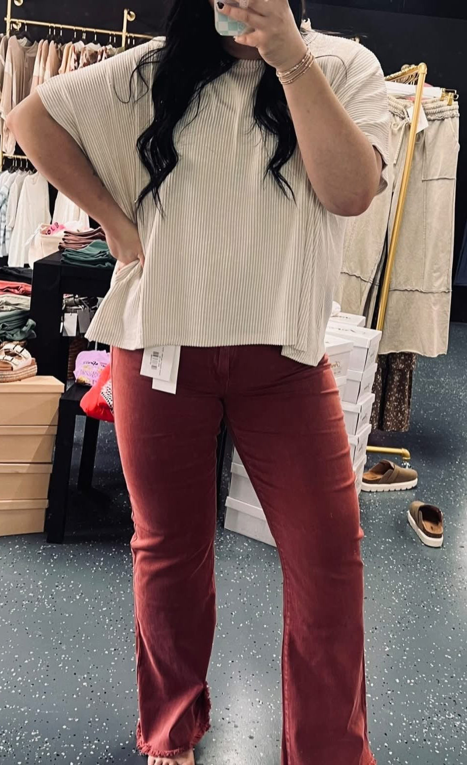 Ashton Straight Leg Jean - Brick