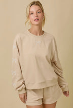 Taupe Ribbon Bow Set