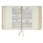KJV Note-taking Bible Faux Leather Floral Printed Ps 91:4