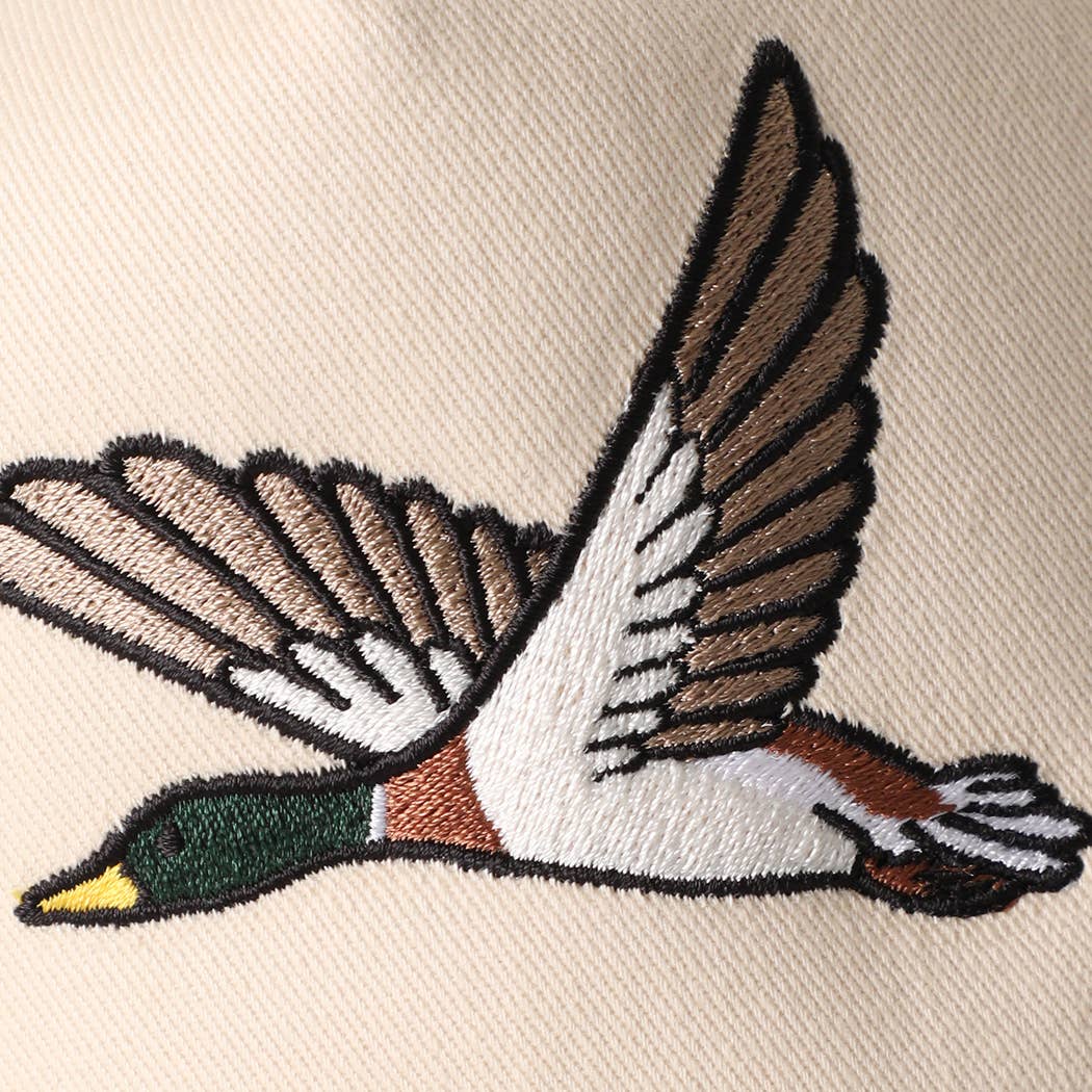 Mallard Embroidered Camo Brim Trucker Hat