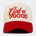 GOD IS GOOD Message Embroidered Baseball Cap