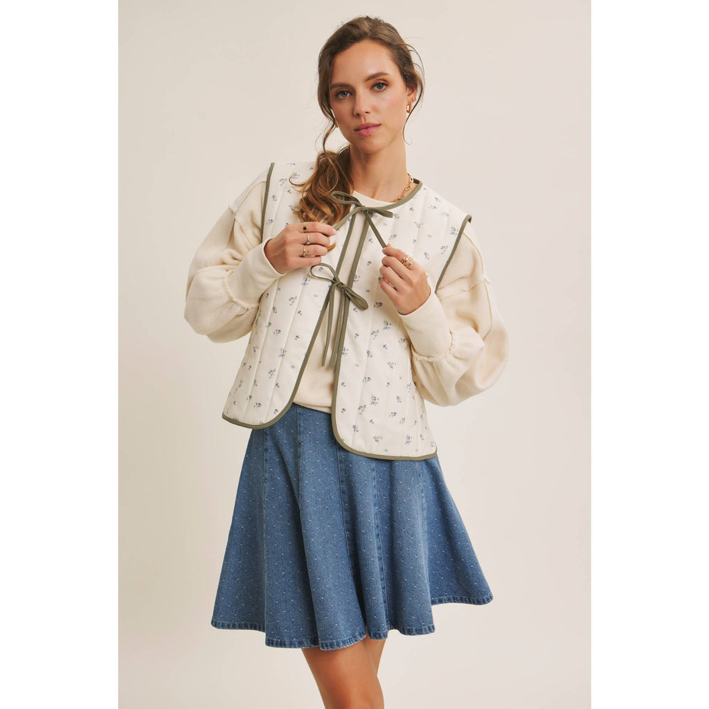 DENIM FLARE MINI SKIRT