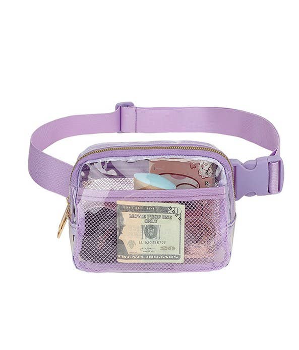 CLEAR CROSS BODY SLING MESSENGER FANNY PACK