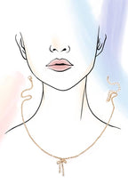 AUTHENTIC LONG BOW RIBBON NECKLACE | 31N24007