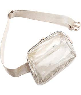 CLEAR CROSS BODY SLING MESSENGER FANNY PACK