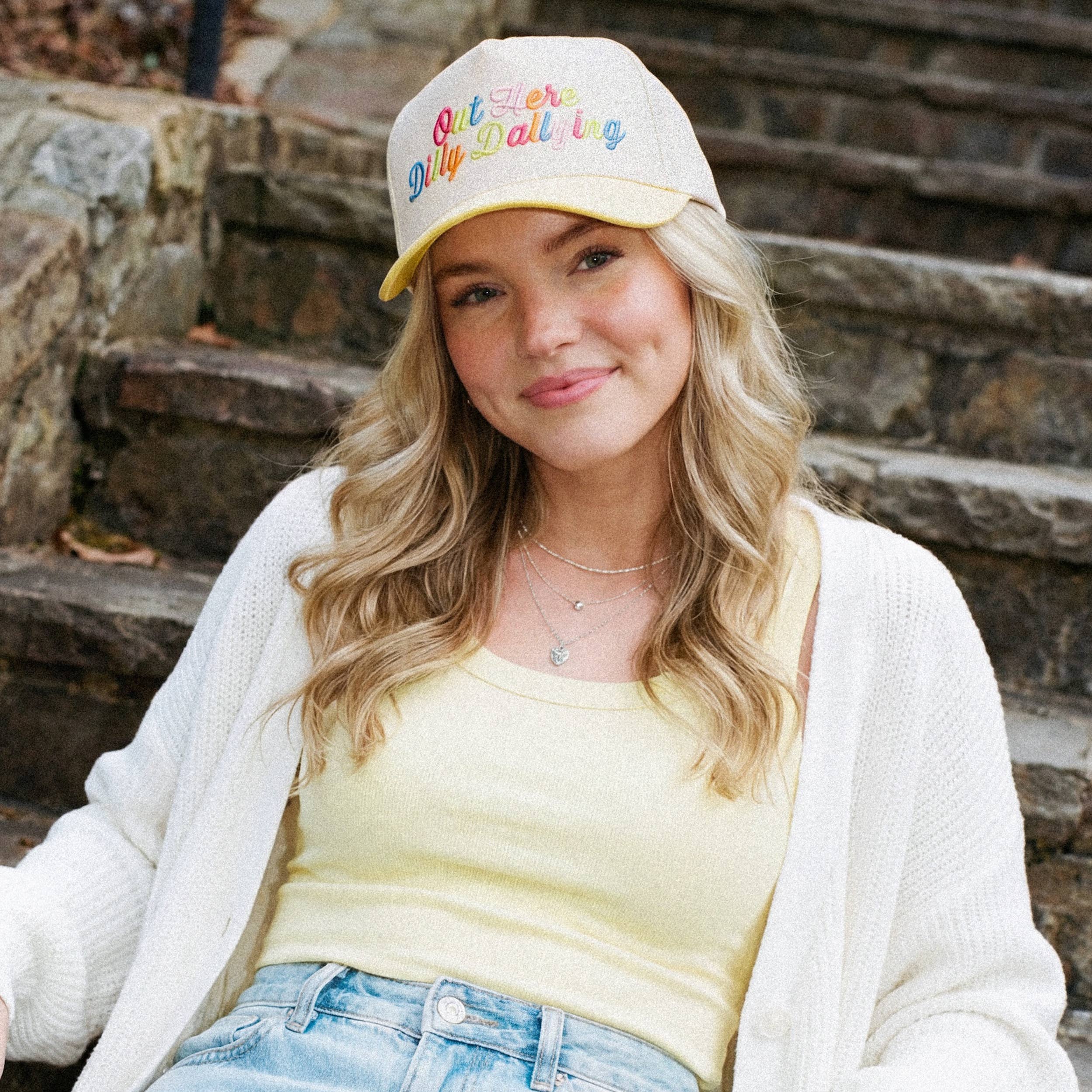 DILLY DALLYING Two Tone Trucker Hat