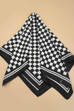 CHECKER PRINT BANDANA SCARF