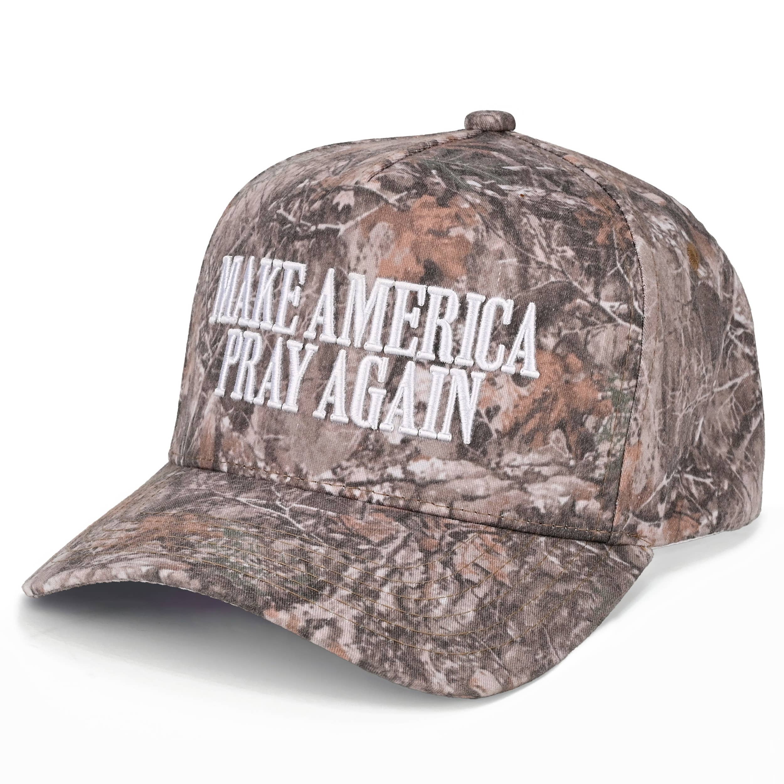 MAKE AMERICA PRAY AGAIN Two Tone Trucker Hat