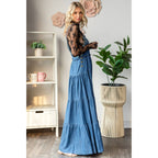 Embroidered Strap Flowy overall