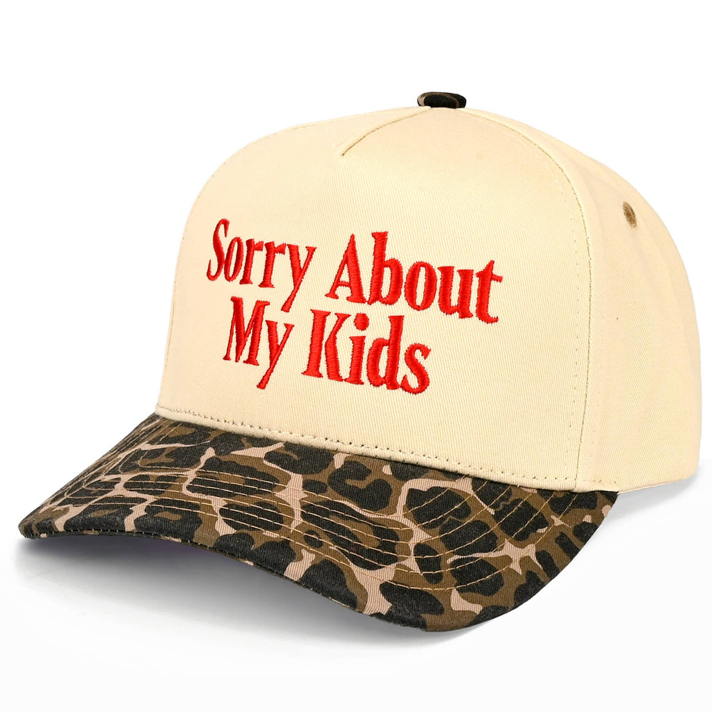 SORRY ABOUT MY KIDS Trucker Hat
