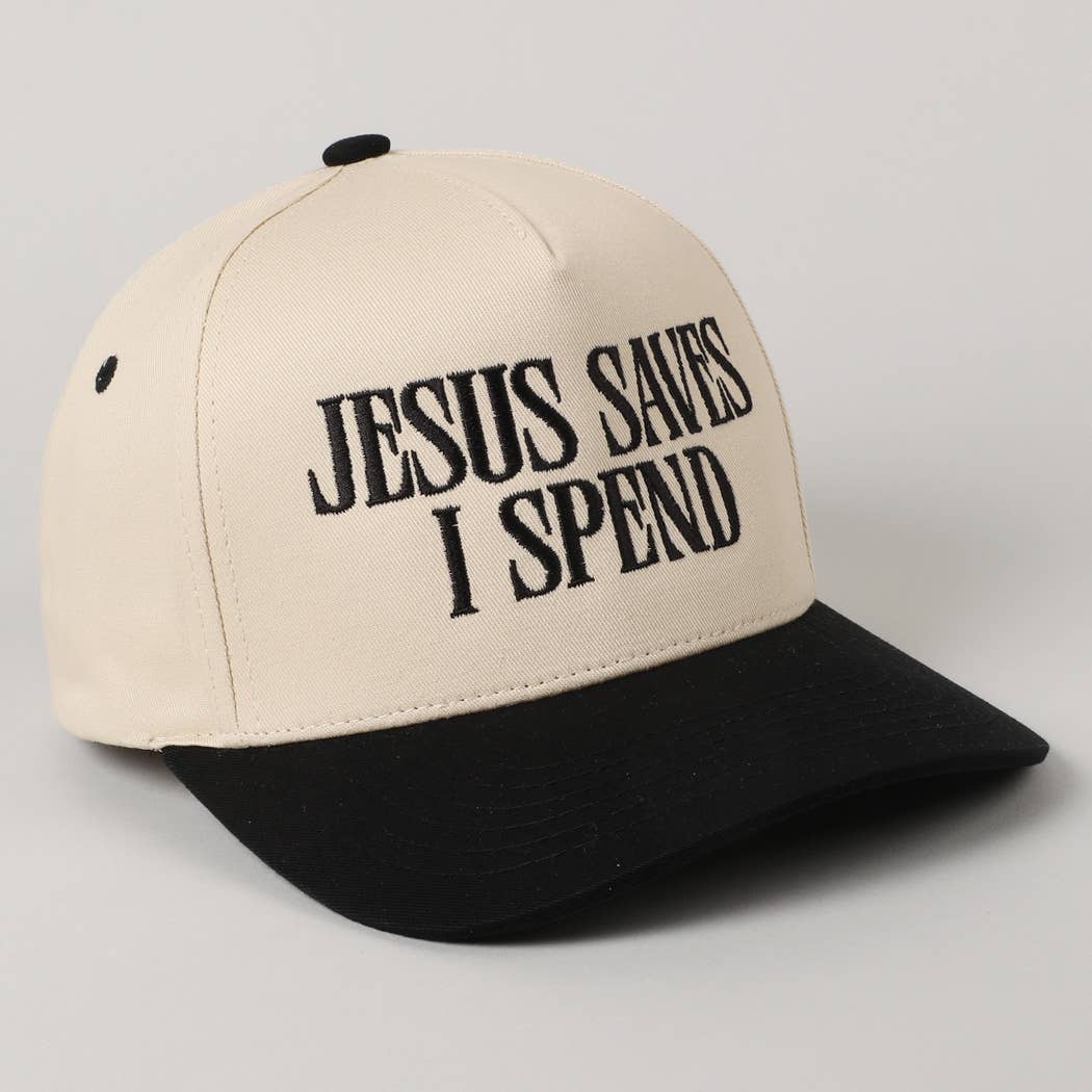 JESUS SAVES I SPEND Trucker Hat